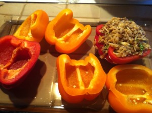 Stuffing Peppers