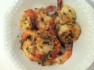 Garlicky Prawns